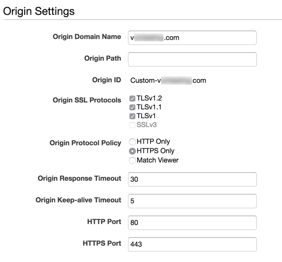 Origin Settings